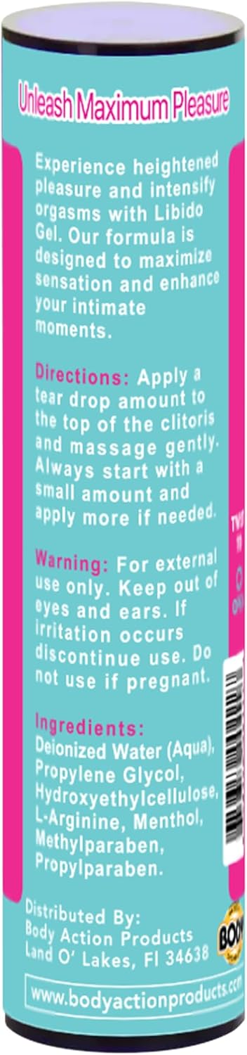Libido Gel for Women, Maximum Strength Female Stimulating Gel by Body Action Products
