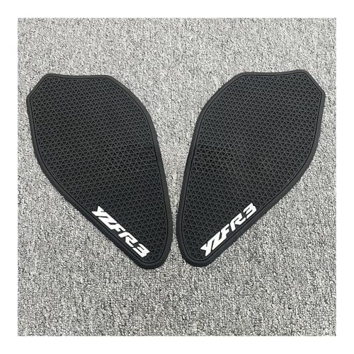 Autocollant réservoir moto anti-dérapant en caoutchouc noir pour R3 2019-2023