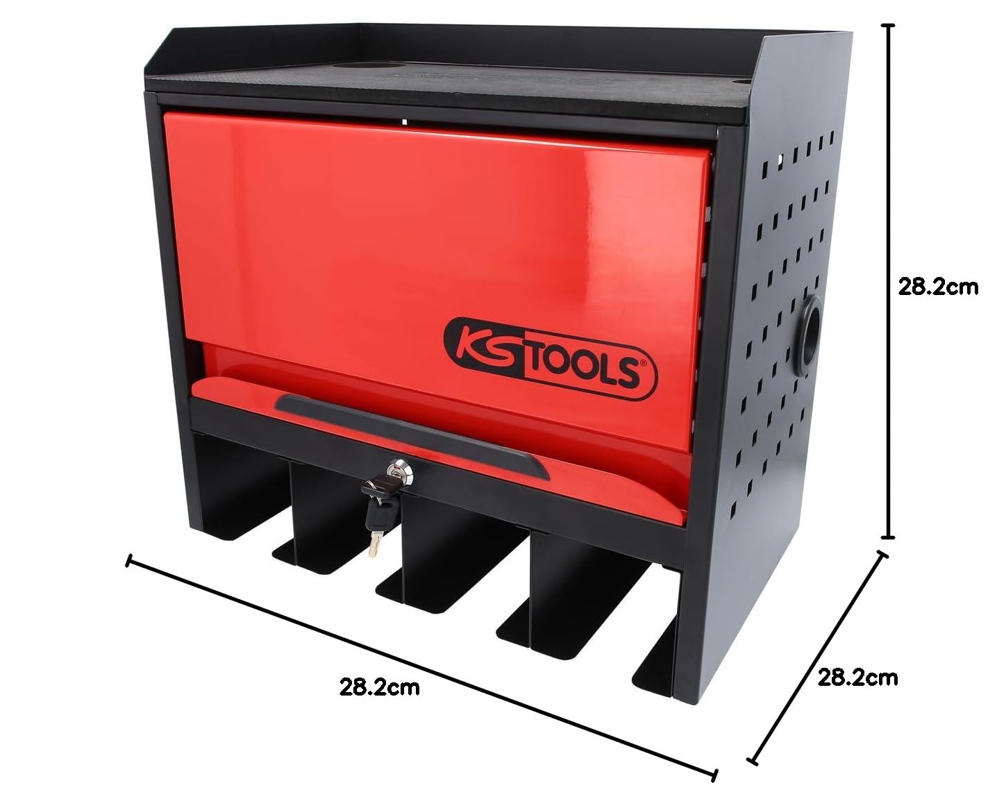 KS Tools 515.6901 eMONSTER Werkzeugschrank zur Wandmontage mit 1 Tür, H435xB480xT282mm