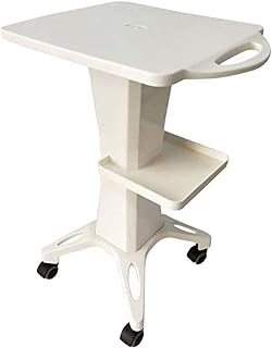 KUANDARMX Cart Dining Car Medical Cart Mobile White Beauty Salon Cart with Drawer, PVC Spa Tattoo Hairdressing Rolling 50 Kg Capacity