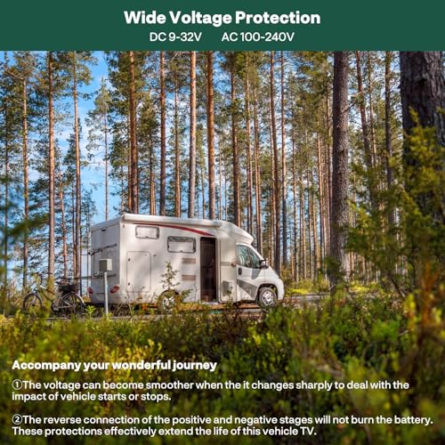 SYLVOX 12 Volt TV, 19" Smart RV TV with Built-in DVD Player, Google OS Voice Remote ATSC NTSC HDMI USB, AC/DC Powered, 12V Television for RV Camper Van Vehicle(Trailer Series) by SYLVOX - Image 3