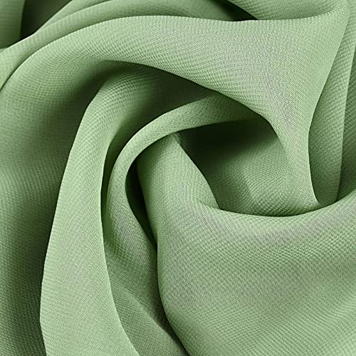 Dolopl 10Ft Sage Green Chiffon Table Runner Wedding Table Runner,29X120 Inches Gauze Table Runner,Rustic Sheer Table Decor For Romantic Bridal Baby Shower, Birthday Table Decorations #TOP2