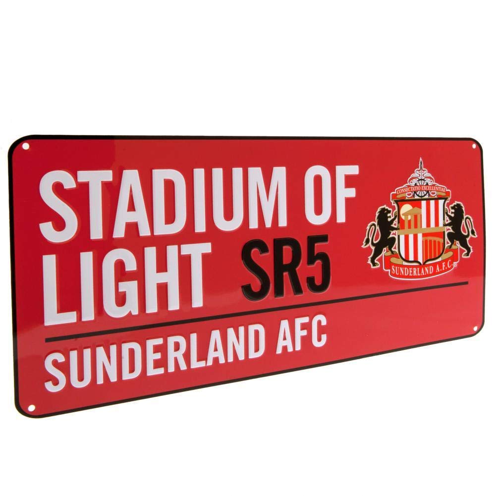 Sunderland AFC Official Street Sign (One Size) (Red)