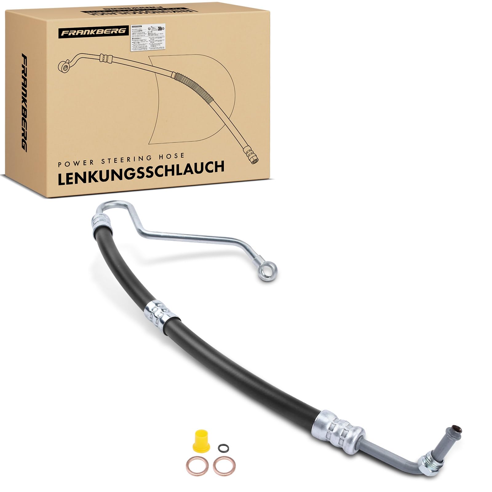 Frankberg Servosterzo Tubo flessibile Compatibile con Serie 3 Touring E46 318d 320d Serie 3 E46 318d 320d Serie 3 Compact E46 318td 320td Serie 3 Cabriolet E46 320 Cd Serie 3 Coupé E46 320 Cd 3405465