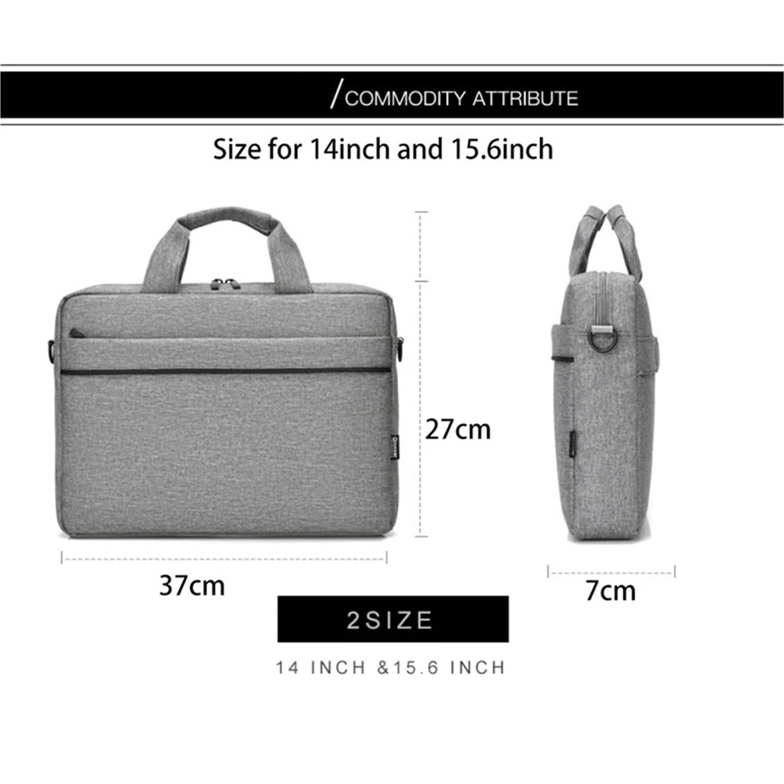 Porta Documenti Borsa Universale for Laptop da 14, 15,6 e 16 Pollici, Borsa for Computer, Borsa a Tracolla, Valigetta Borsa Notebook(Blue,15.6-inch)