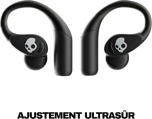 Skullcandy Push 540 Open Écouteurs Bluetooth Ouverts sans Fil, Casques, Résistants à la Sueur et l’Eau, 42 Heures d’Autonomie, Tour de Cou Amovible, Sécurisés - Noir - 3