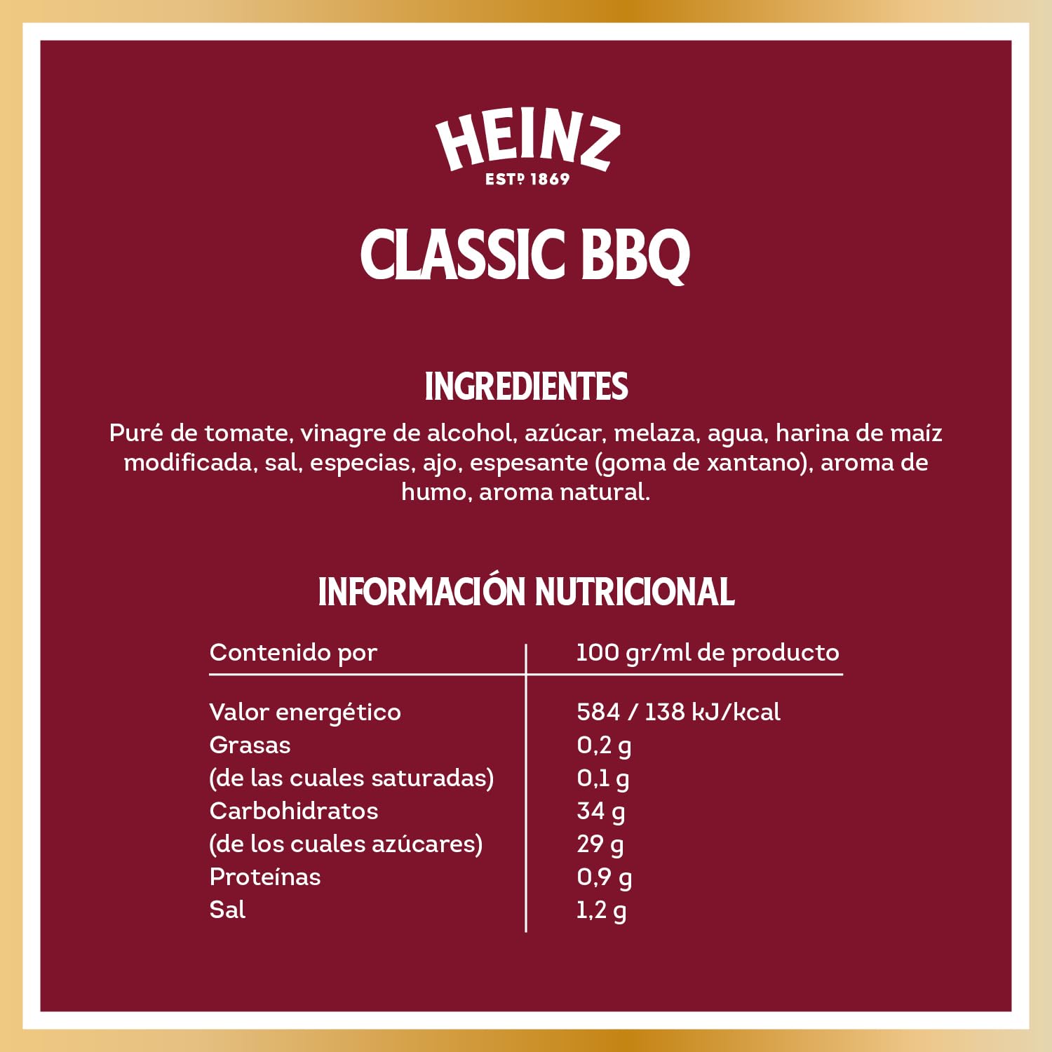 Heinz Barbacoa 480 g