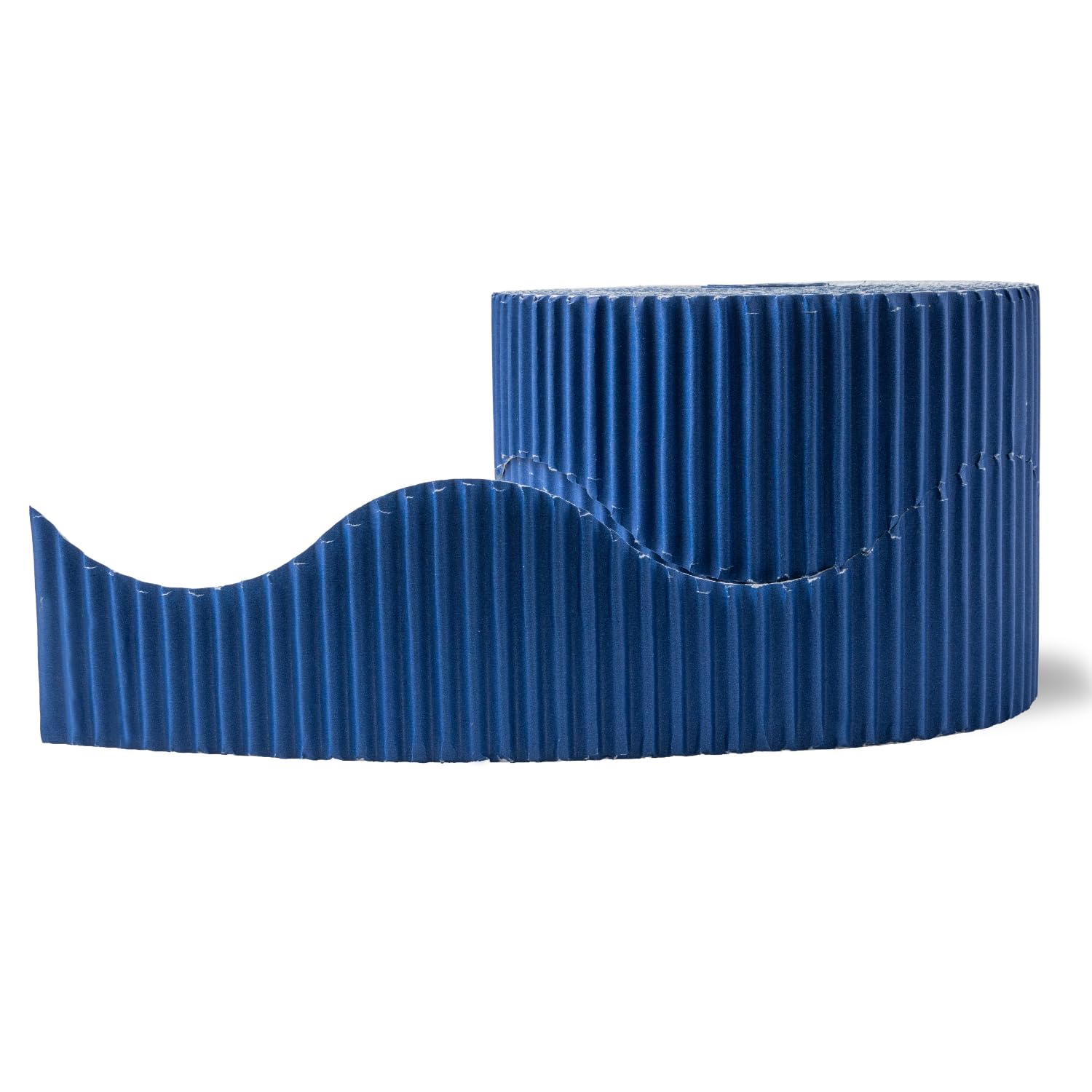 Hawksbill Royal Blue Border Roll for Classroom Displays 57mm X 7.5m (15m When Split) – Scalloped Acid Free Fade-Resistant Border Roll — image 1