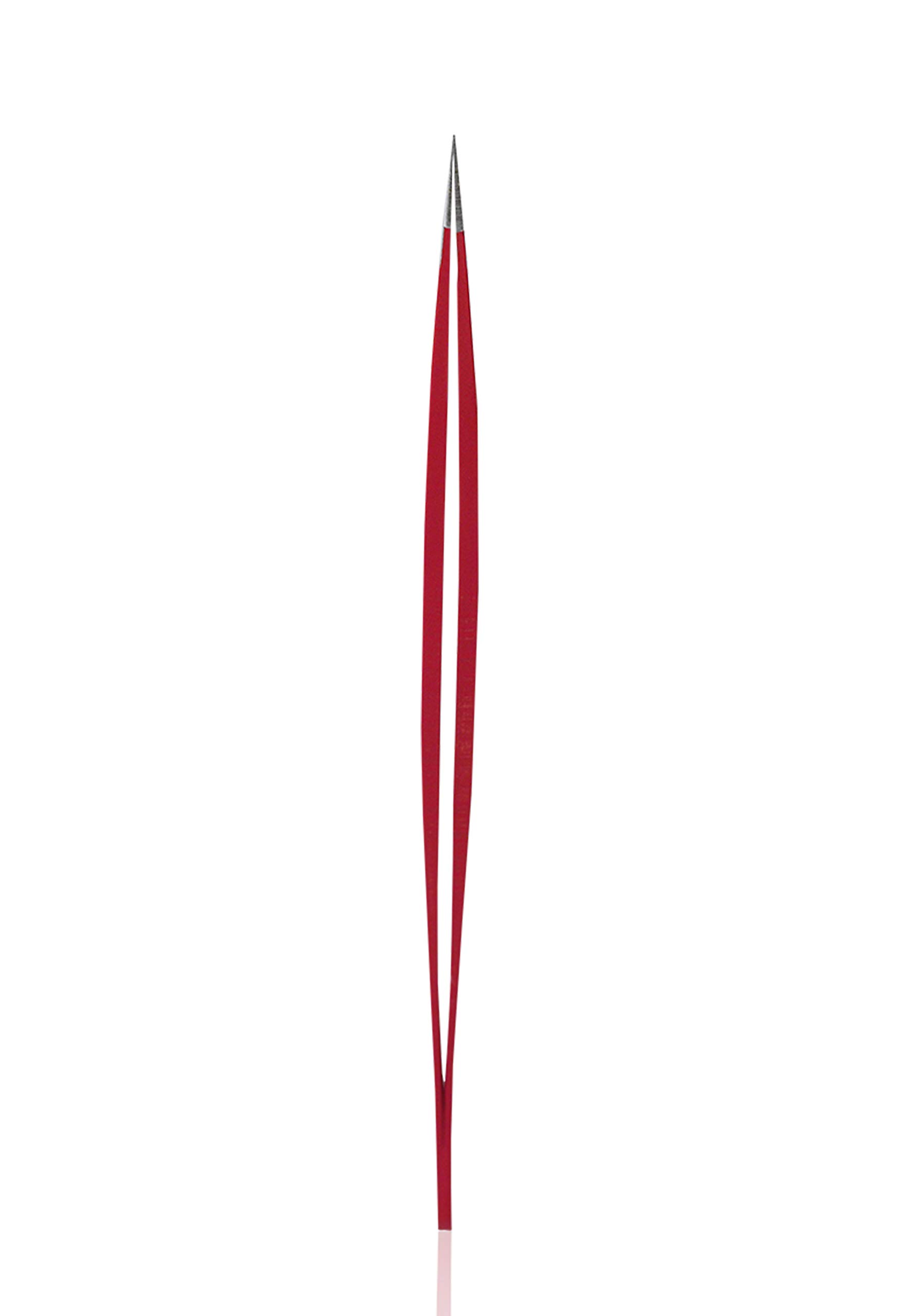 Rubis Evolution 2 in 1 – pinzette appuntite per capelli incarniti – pinzette per sopracciglia – Rossa con croce svizzera