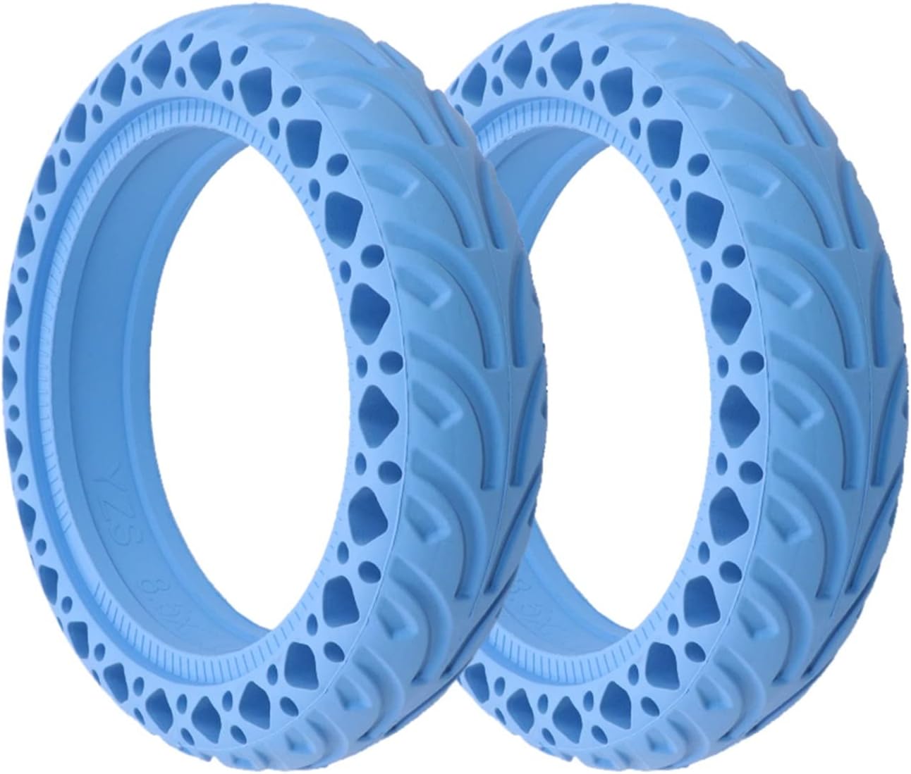 Electric Scooter Shock Absorber Tire Scooter Tubeless 8.5-inch Rubber Solid Tire Compatible with Xiaomi Compatible with Mijia Electric Scooter Parts Color J Blue