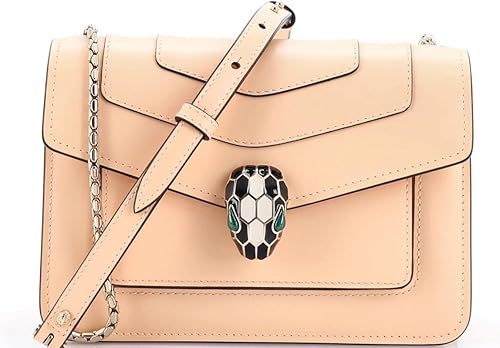 Pre-Loved Serpenti Forever Shoulder Bag Leather Mini, Neutral