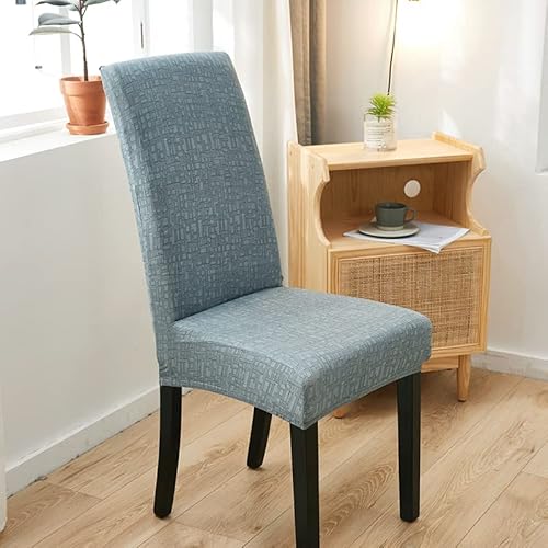 Capsceoll Silver Gray Chair Covers For Dining Room Set Of 4 Stretch Spandex Removable Washable Anti-Dust Chair Seat Slipcovers For Kitchen,Living And Dining Room #TOP28