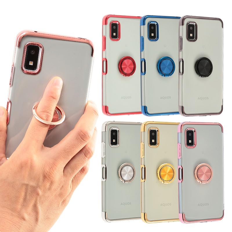 AQUOSwish3 スマートフォン 本体 ピンク ケース2種付き AQUOS wish wish3 SH-53D ケース スマホケース カード入れ 背面