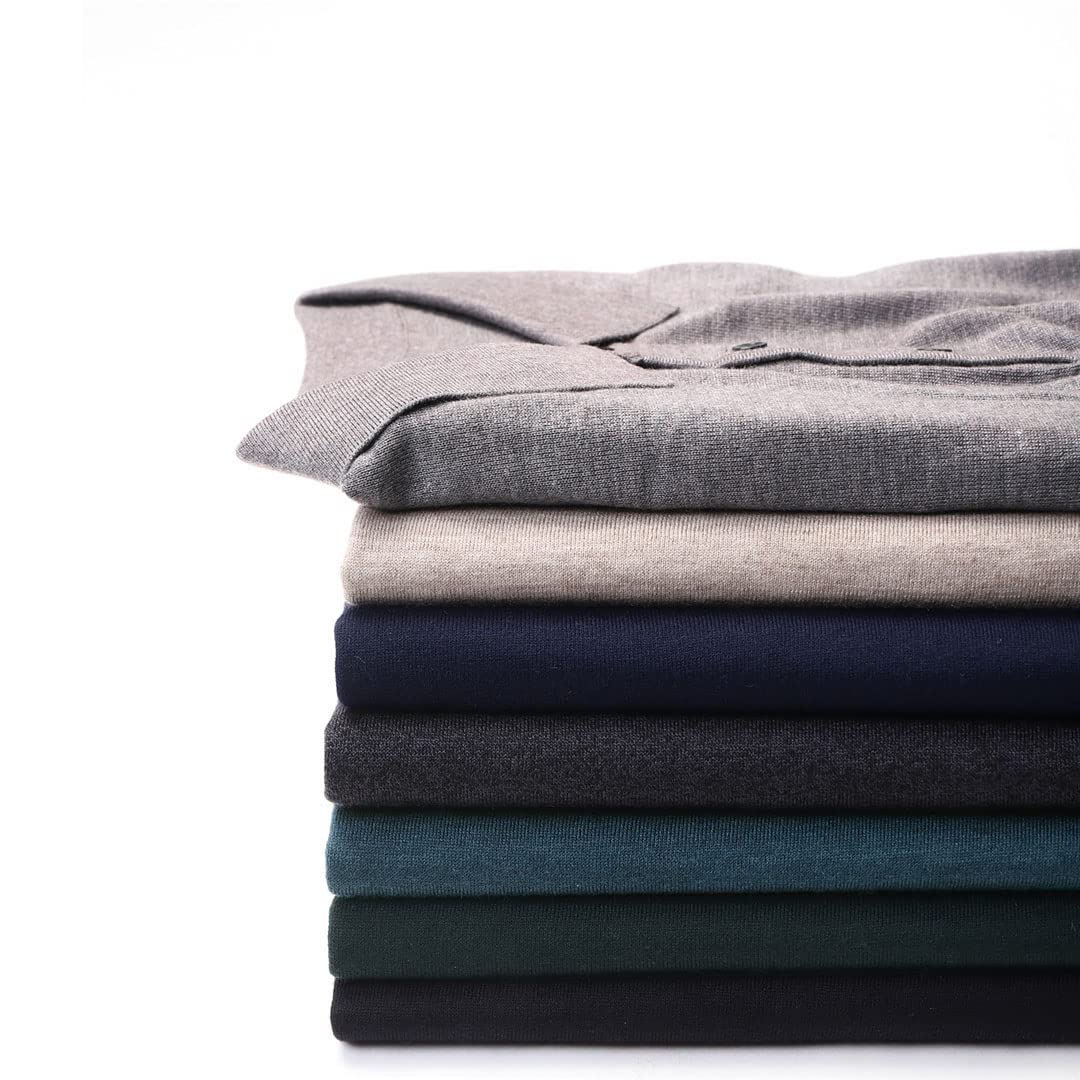 Vogrtcc Maglione da uomo a maniche lunghe Pullover Slim Maglia Lana Misto Caldo Top, Grigio scuro9, M
