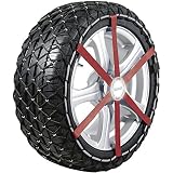 Michelin 92303 Catene da neve in tessuto Easy Grip L13, ABS e ESP compatibile, TÜV/GS e ÖNORM, 2 pezzi
