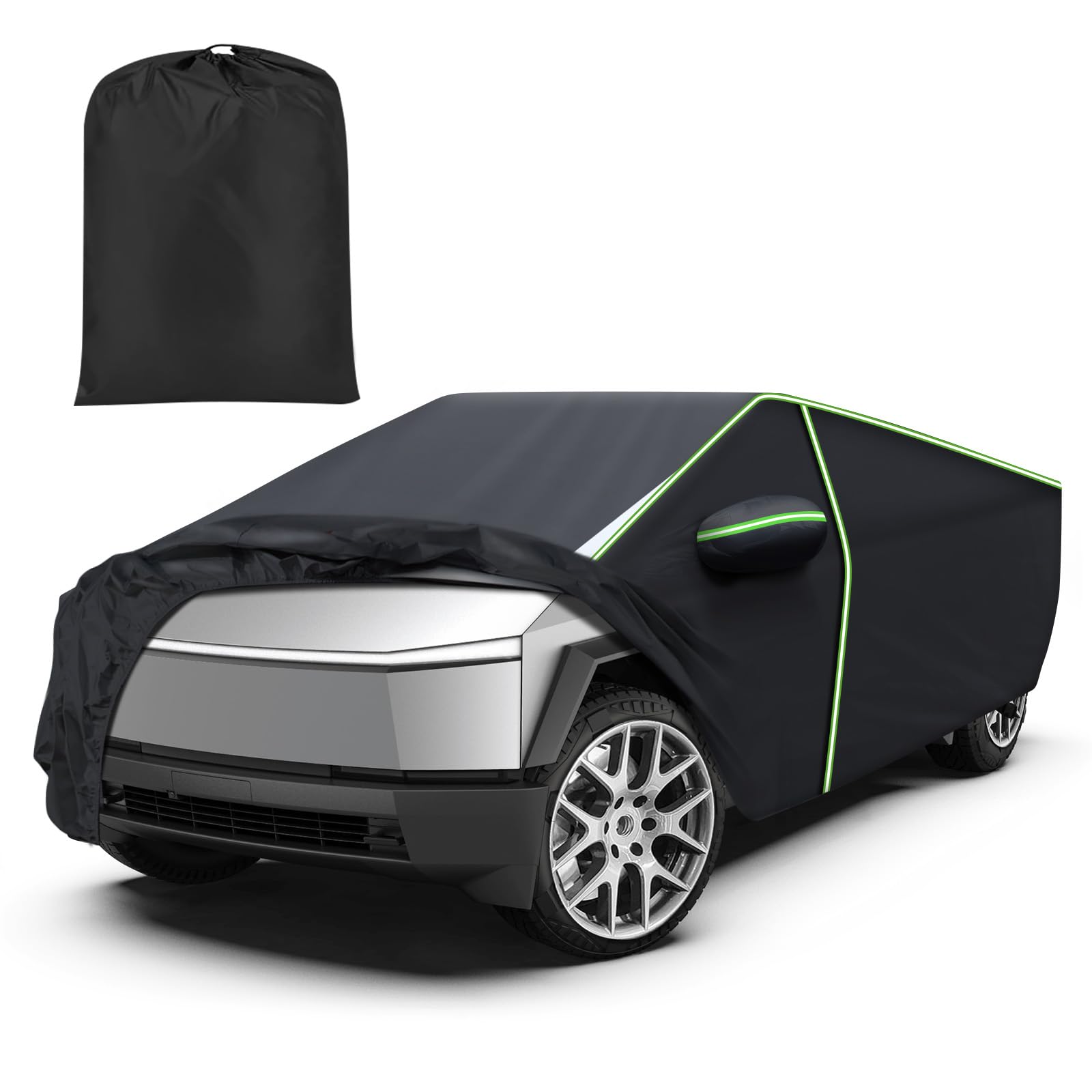 Mixsuper Liner Car Cover for Tesla Cybertruck 2024-2026 7 Layers Waterproof Car Cover Accessories for Cybertruck with Zipper