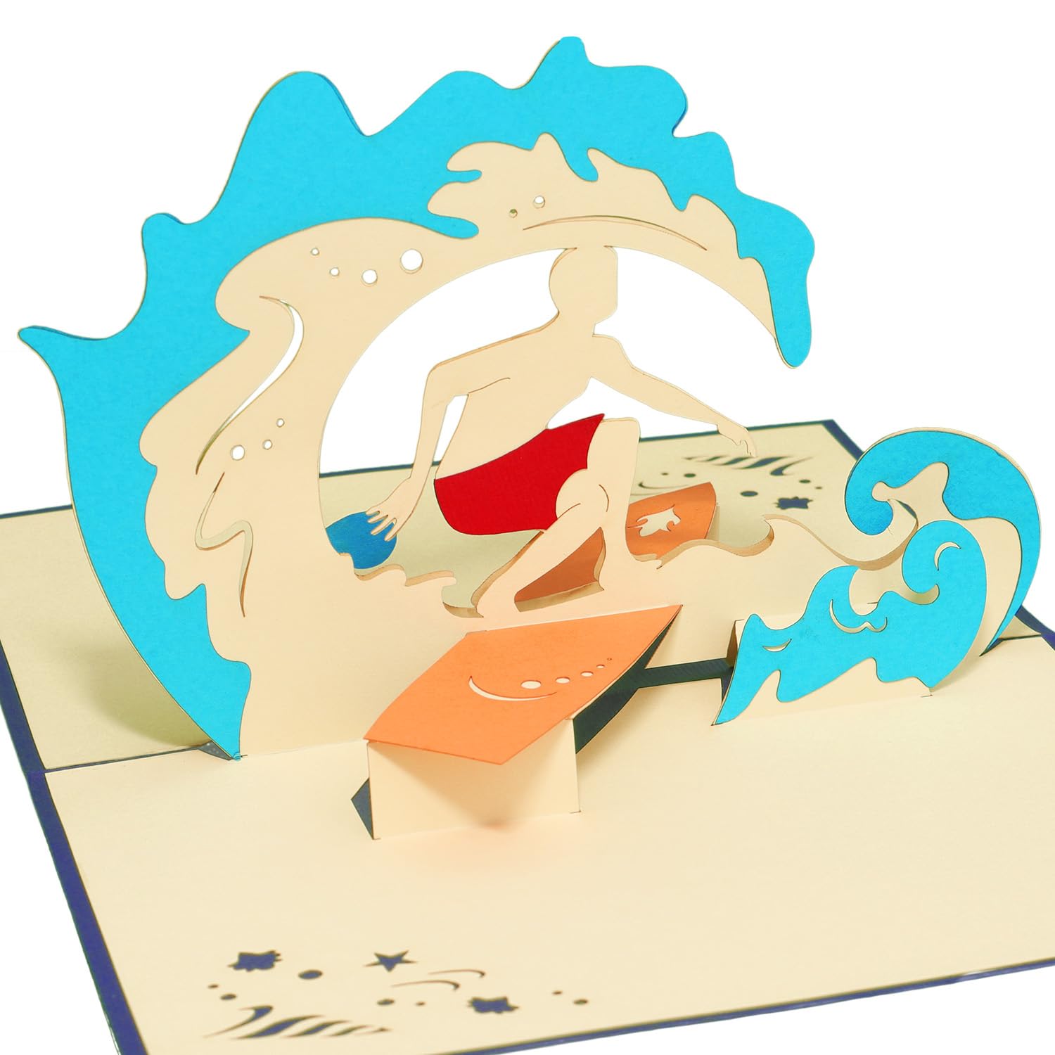 'LIN17525, POP - UP - Karten Gutschein, POP Up Karten Geburtstag, 3D Grußkarten''Wellness'' Geburtstagskarte Sport Yoga'