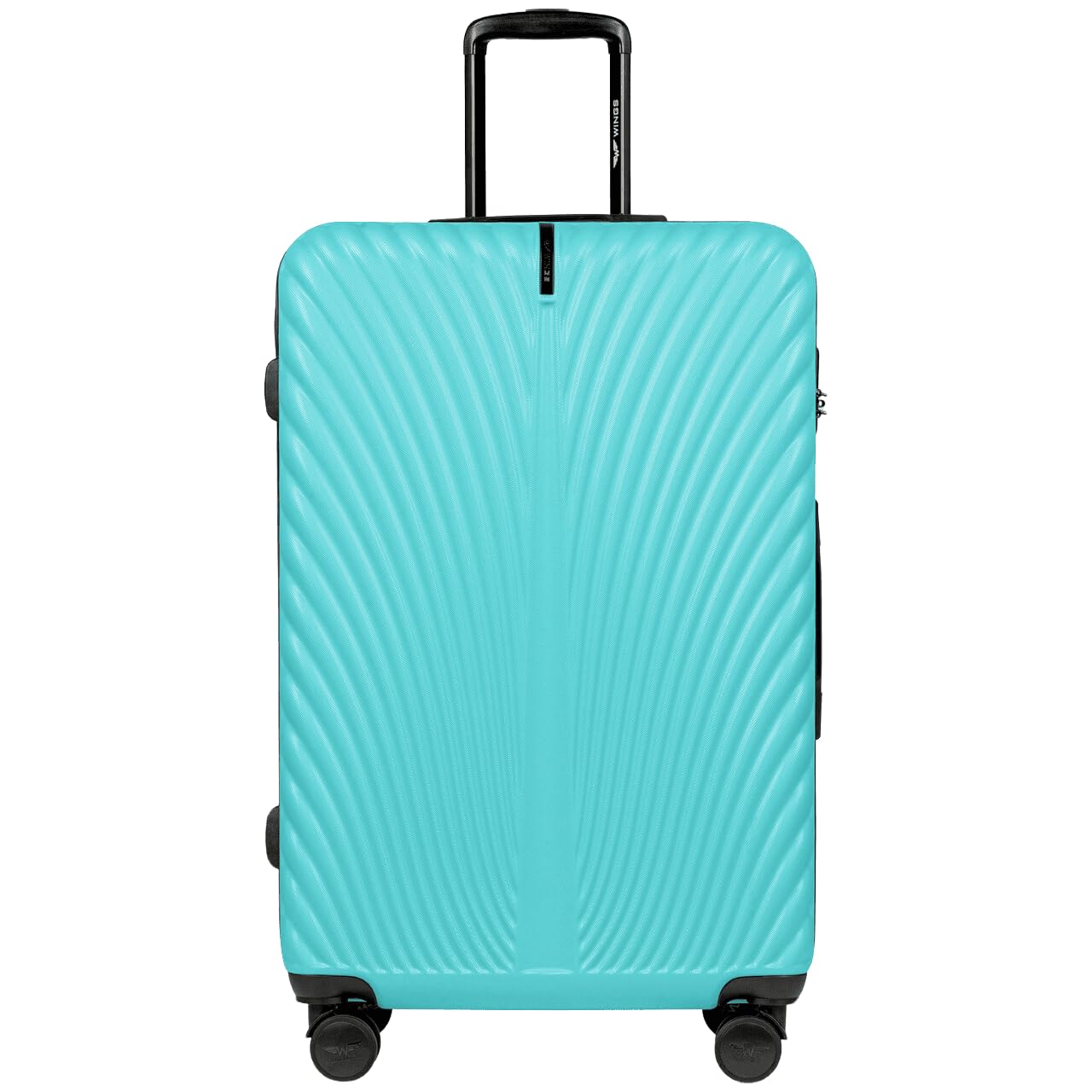 Wings Maleta rígida – Maleta de viaje grande y trolleys – Ultraligero con ruedas – Maleta Trolley Equipaje de mano – Maleta rígida con candado – Trolley Pequeño para Avión, L.azul, large, Maleta