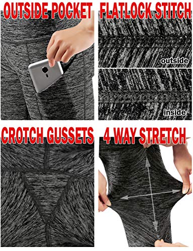 image for ODODOS Women's High Waist Yoga Capris with Pockets,Tummy Control,Worko