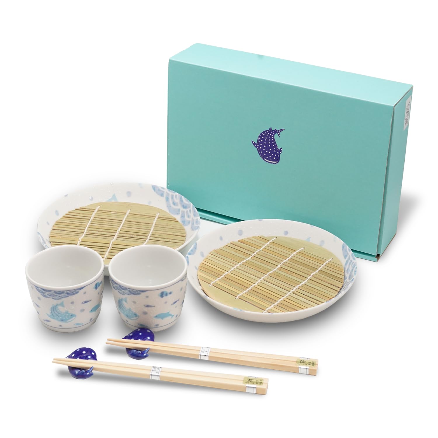 Amazon.com: Japanese Soba Noodle Serving Set for 2 – Mino Ware