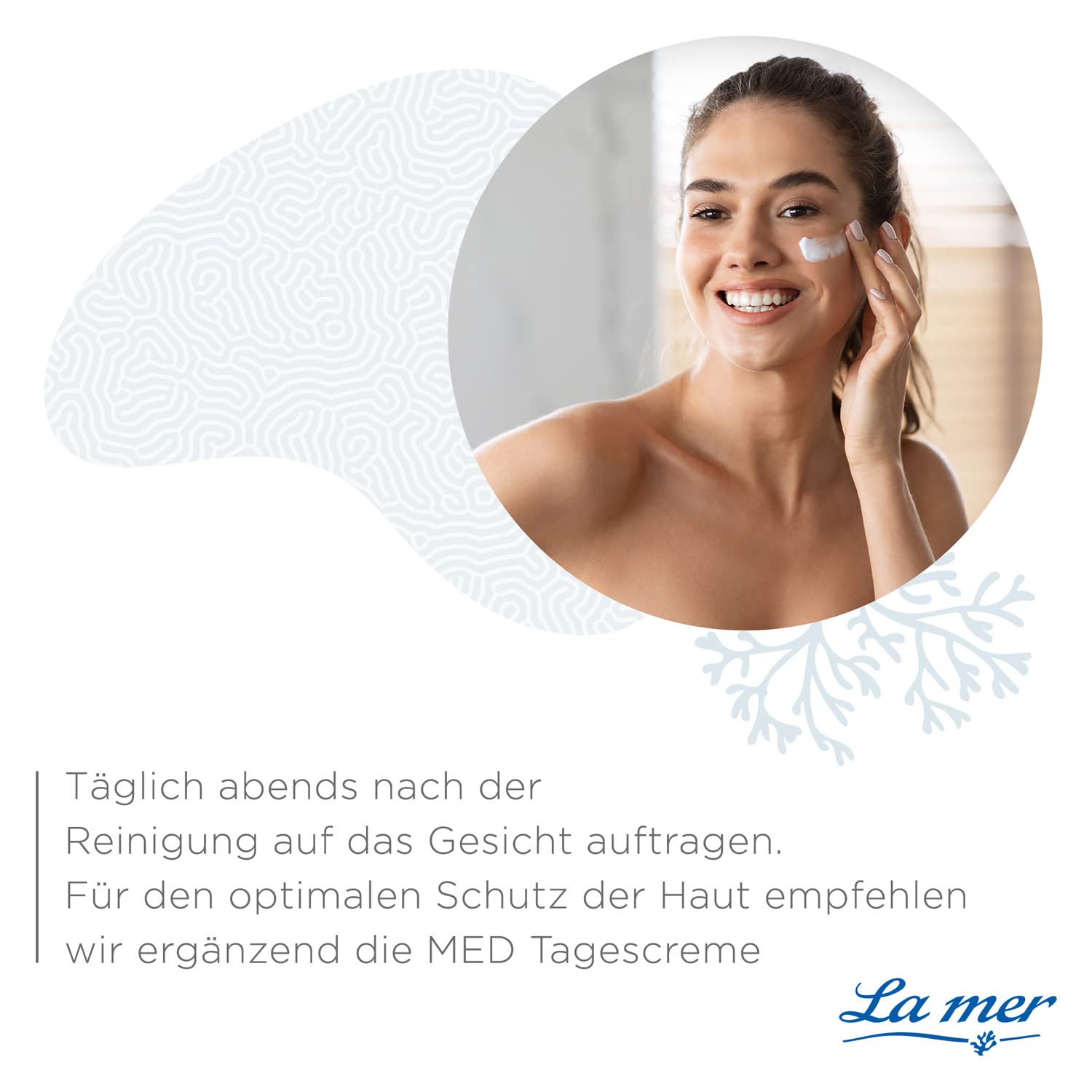 La mer MED Nachtcreme für empfindliche & trockene Haut, ohne Parfum, 50 ml