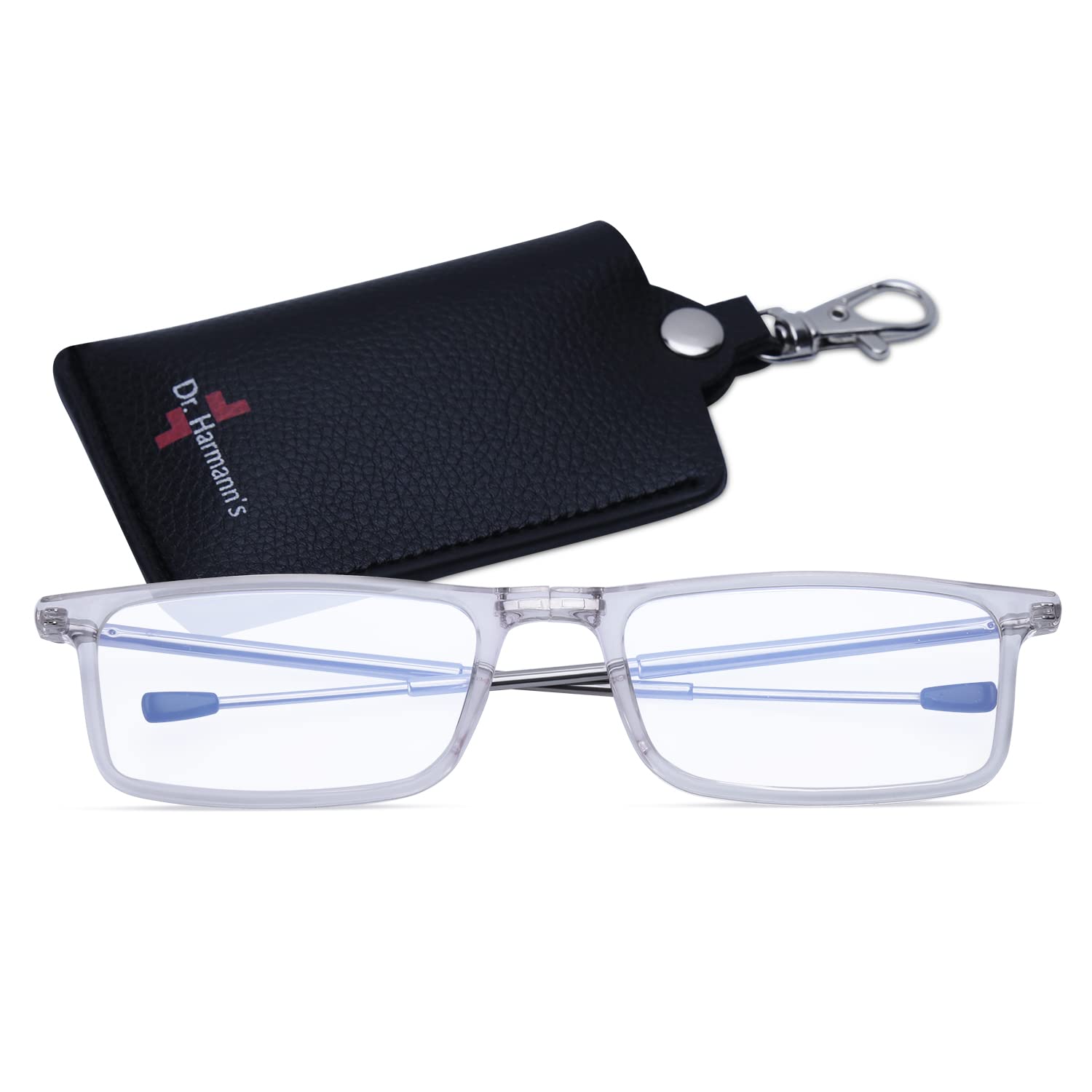 DR.HARMANNS READING GLASSES® FOLDABLE READERS FITTED WITH BLUE BLOCK LENS (Model: COMPACT 3 Shiny Crystal colour +1.00) (B0BF9MG9KD) Amazon Price History, Amazon Price Tracker