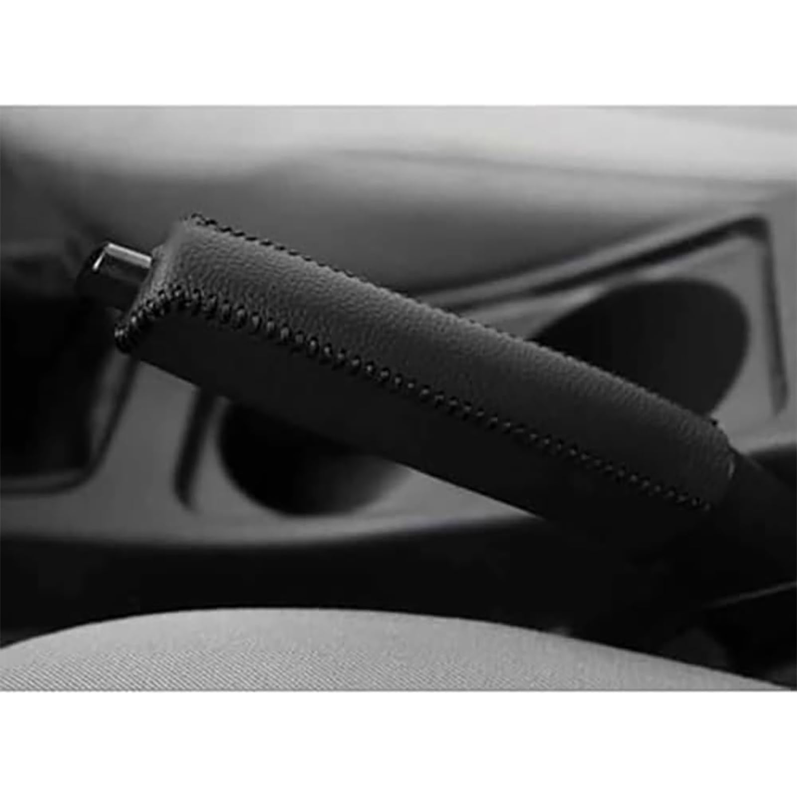 HLBLLRUXT For Seat Arona Arona FR Altea FR Ateca Ateca FR Marbella Ibiza Mk2 Handbrake Cover Premium Handbrake Sleeve Anti-Slip Car Hand Brake Grip Protector Stylish Interior Accessory,C