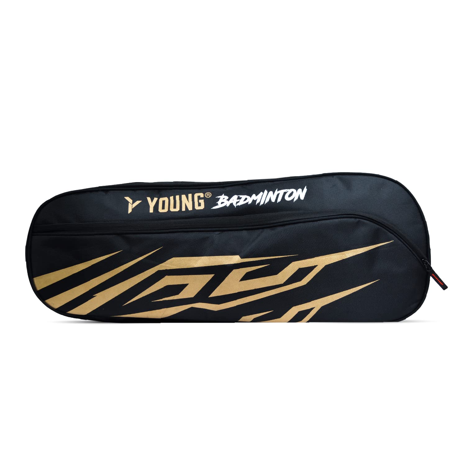 YOUNG Tiger Kitbag Double Zipper | Durable Polyester | Shoe Compartment | Backpack Type Badminton Kitbag (Black Gold) (B0BWDZP8KC) Amazon Price History, Amazon Price Tracker