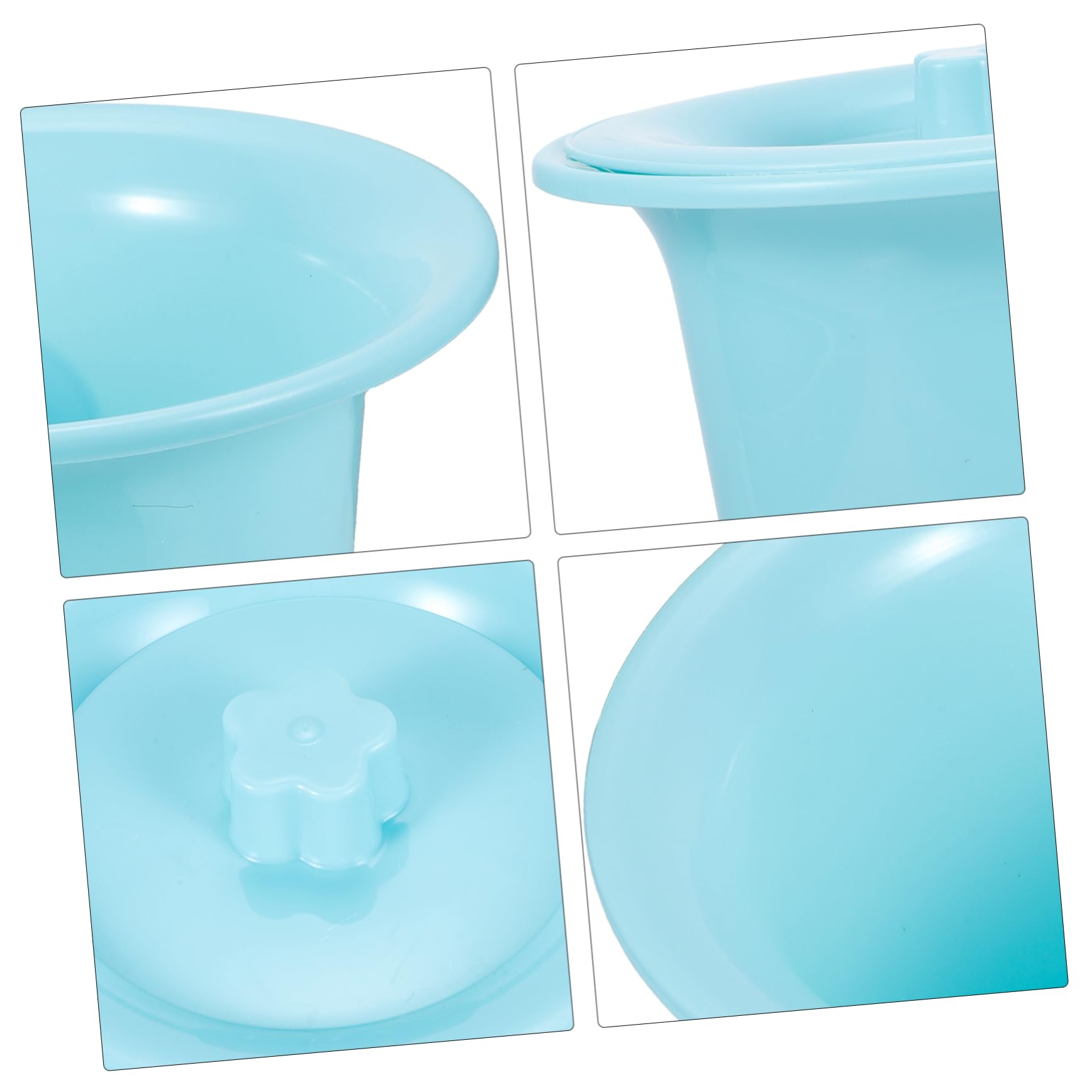 COLLBATH 2 Pezzi Per Uso Domestico Vasino Da Viaggio Per Bambini Coperchio Per Orinatoio Notturno Portatile Per Disabili Facile Da Pulire Vaso Per Orinatoio in Plastica