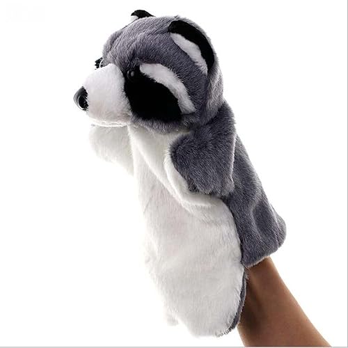 Miniatura 3 de Títeres de mano de peluche mapache de peluche juguetes imaginativos juego de simulación narración