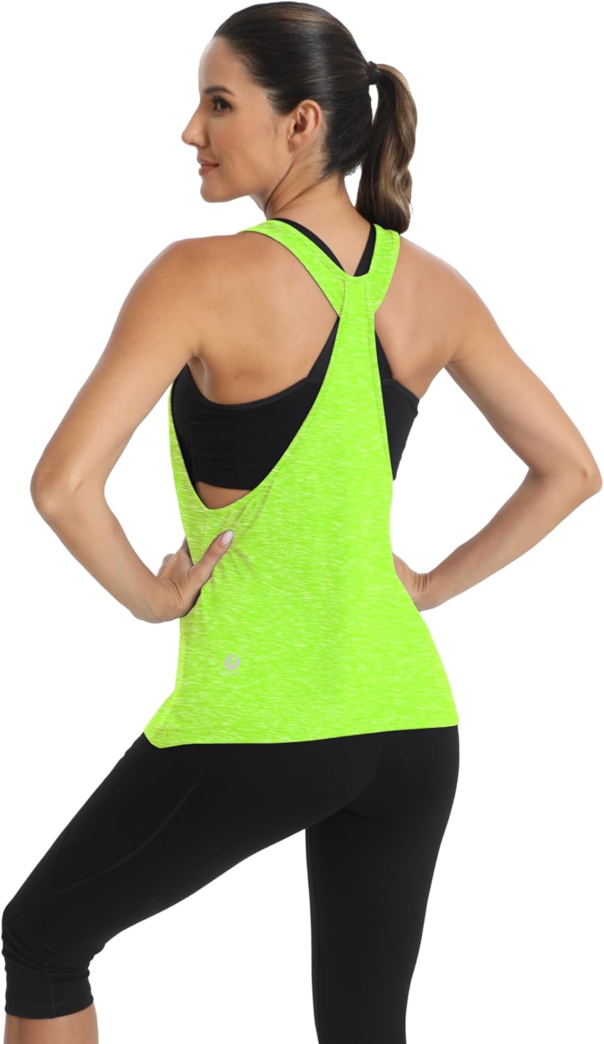 ICTIVE Workout Tops for Women Sleeveless Open Back Muscle Racerback Exercise Tank Shirts - Image 2