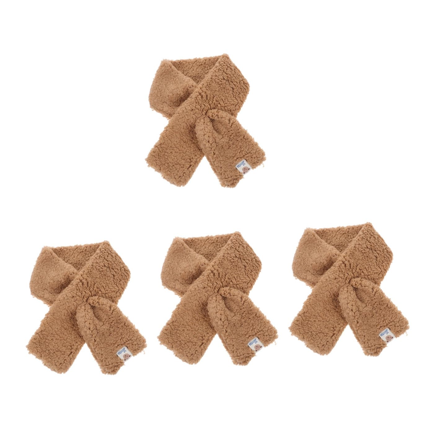 SOIMISS 4pièces Écharpe Peluche Douce Et Chaude Pour Femmes Réchauffeur De Cou Hiver Écharpe Épaisse Et Douillette Parfaite Pour Ski Activités Extérieur