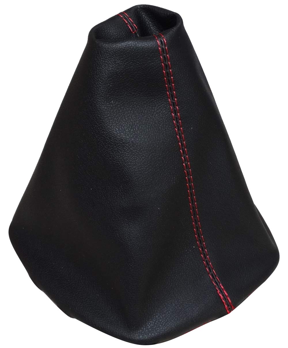 AERZETIX - Soufflet De Levier De Vitesse En Simili Cuir Noir Avec Surpiqûres Noires - Coutures Élégantes Et Confortables