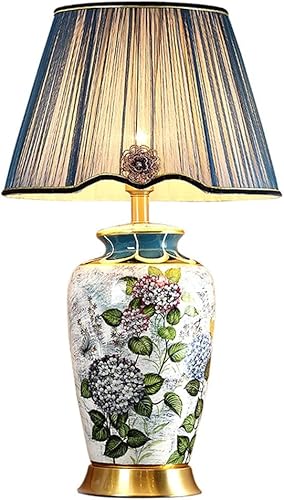 ZHYH Villa - Lámparas de mesa de cerámica estilo europeo para sala de estar dormitorio estilo chino color interruptor de control remoto tamaño 272 x