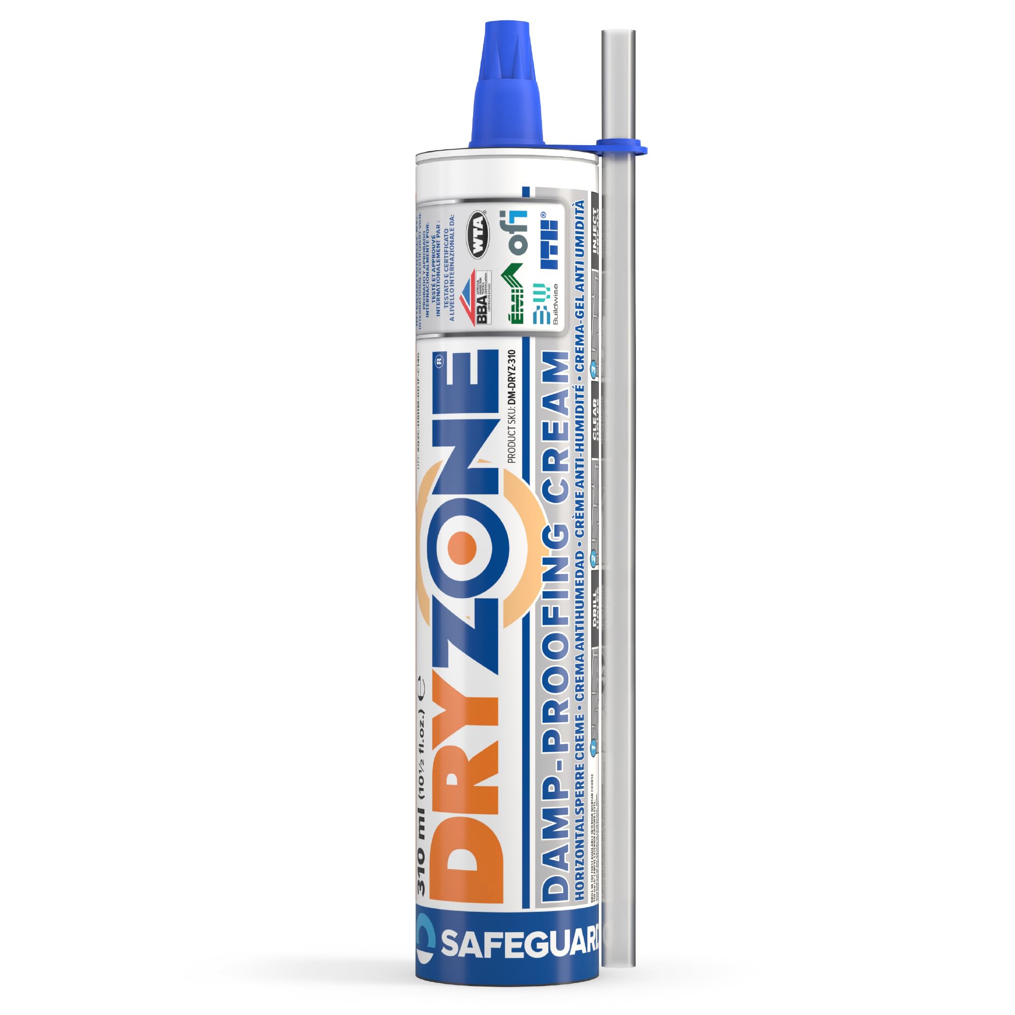 Dryzone DPC Damp Proof Injection Cream 310ml - Rising Damp Treatment