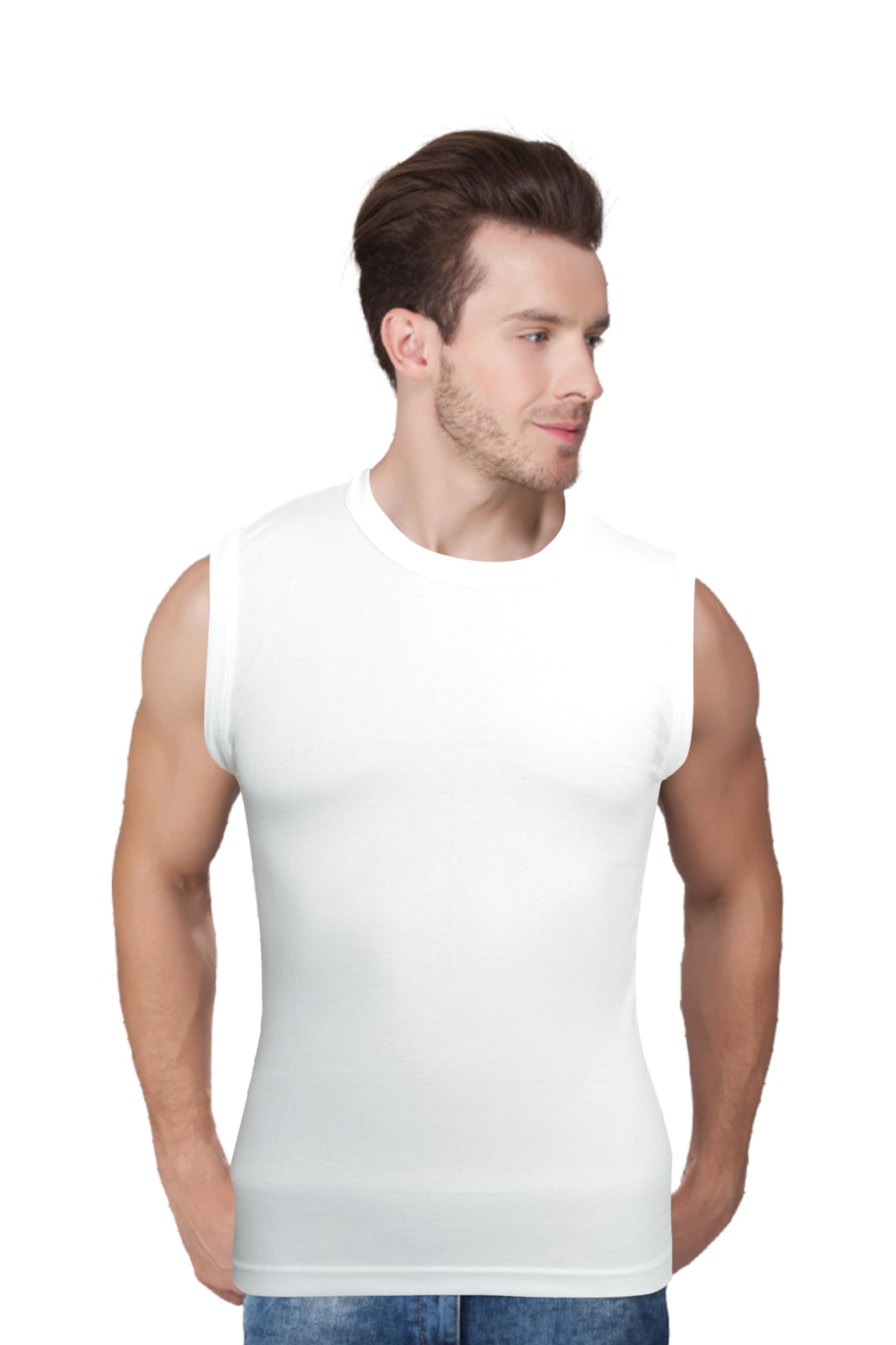 barry & clark 902 Rnect Men's Round Neck Undershirt Vest-picture-21