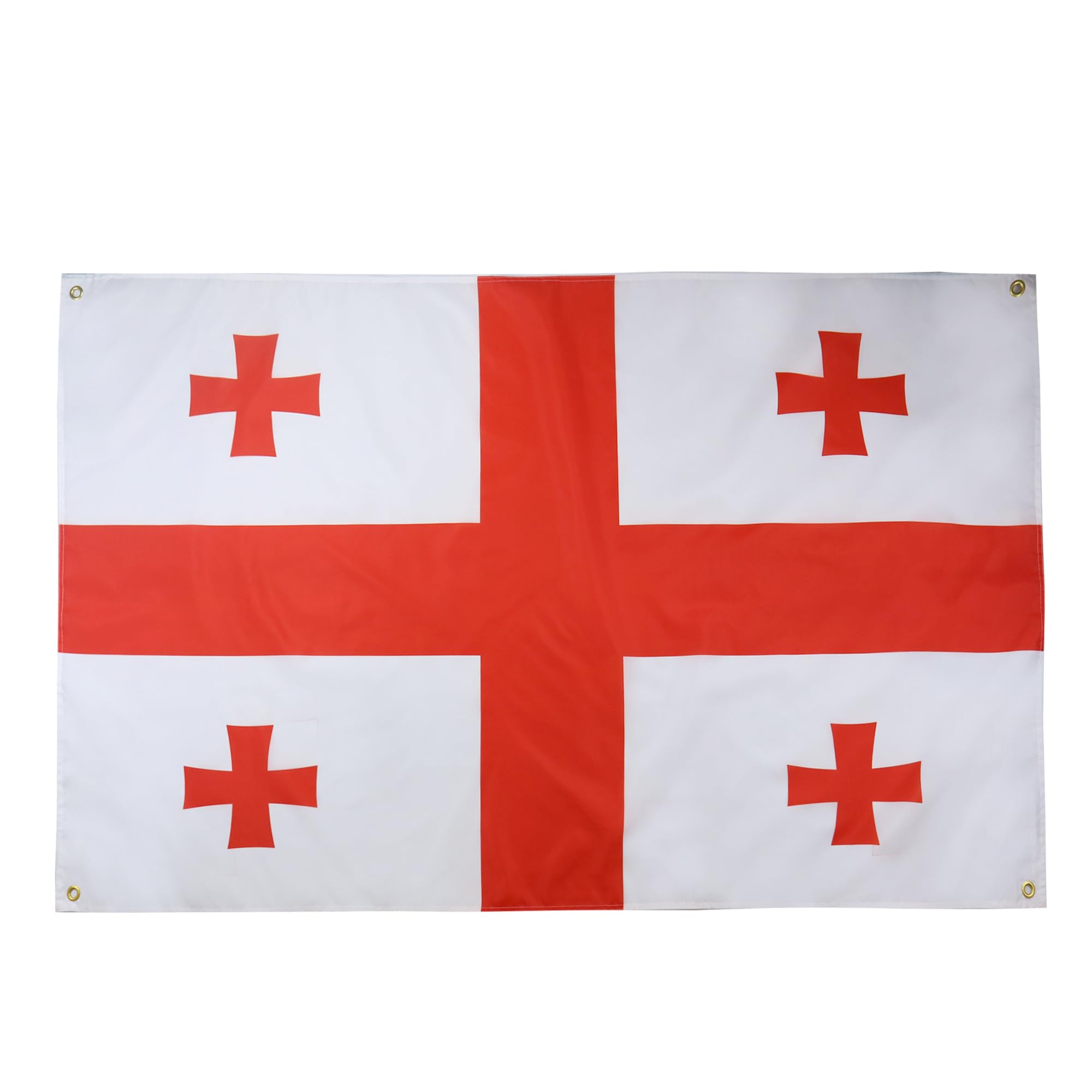 AZ FLAG Georgien-Flagge, 150 x 90 cm, mit 4 Ösen, Georgische Flagge für Balkon oder Wand