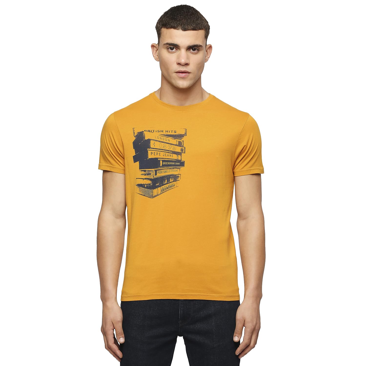 Pepe Jeans Men T-Shirt|Cotton|Slim Fit in neutral