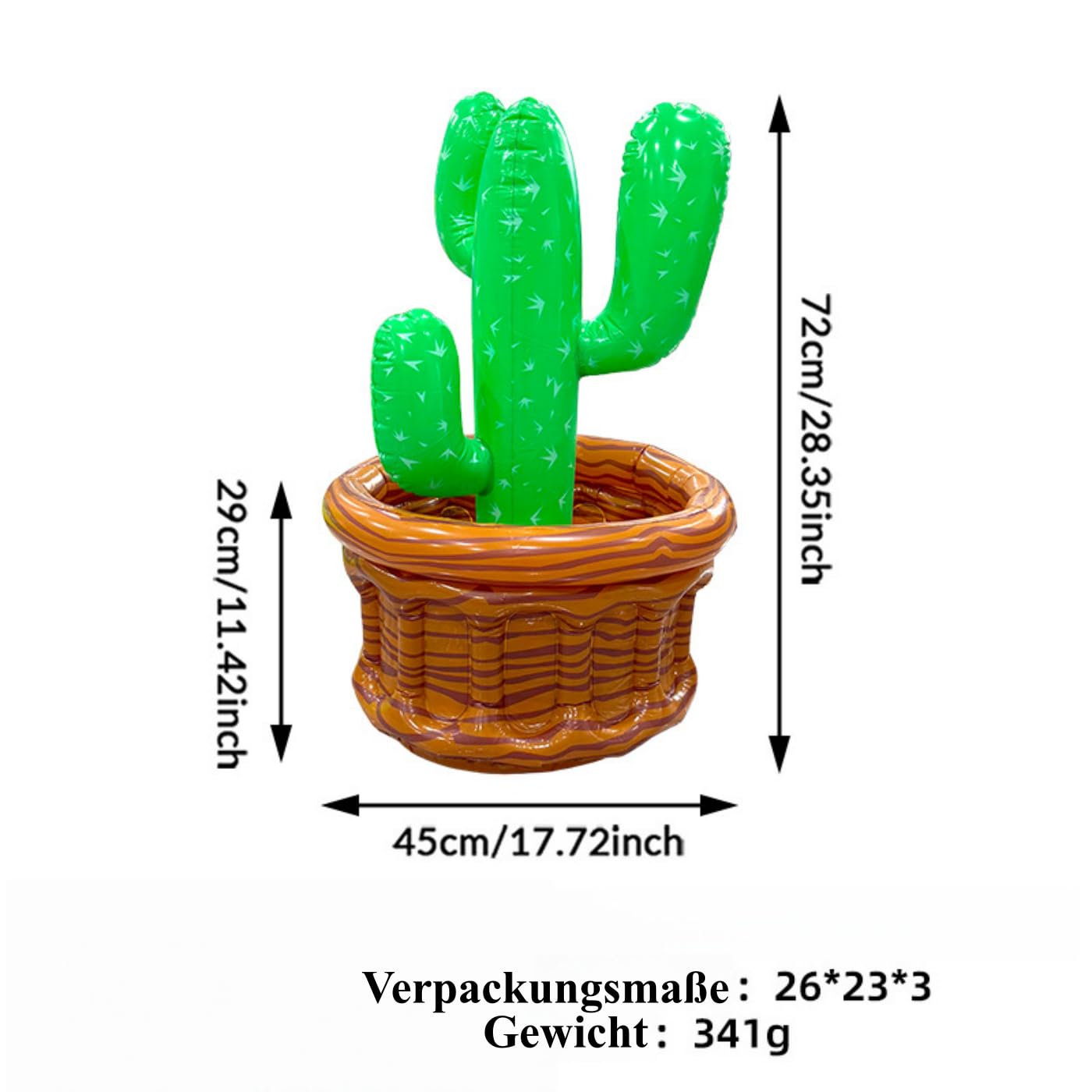 Lot de 2 refroidisseurs de piscine gonflables, accessoires de piscine, refroidisseurs de boissons flottants, cactus palmier, porte-bière, été, plage, fête hawaïenne