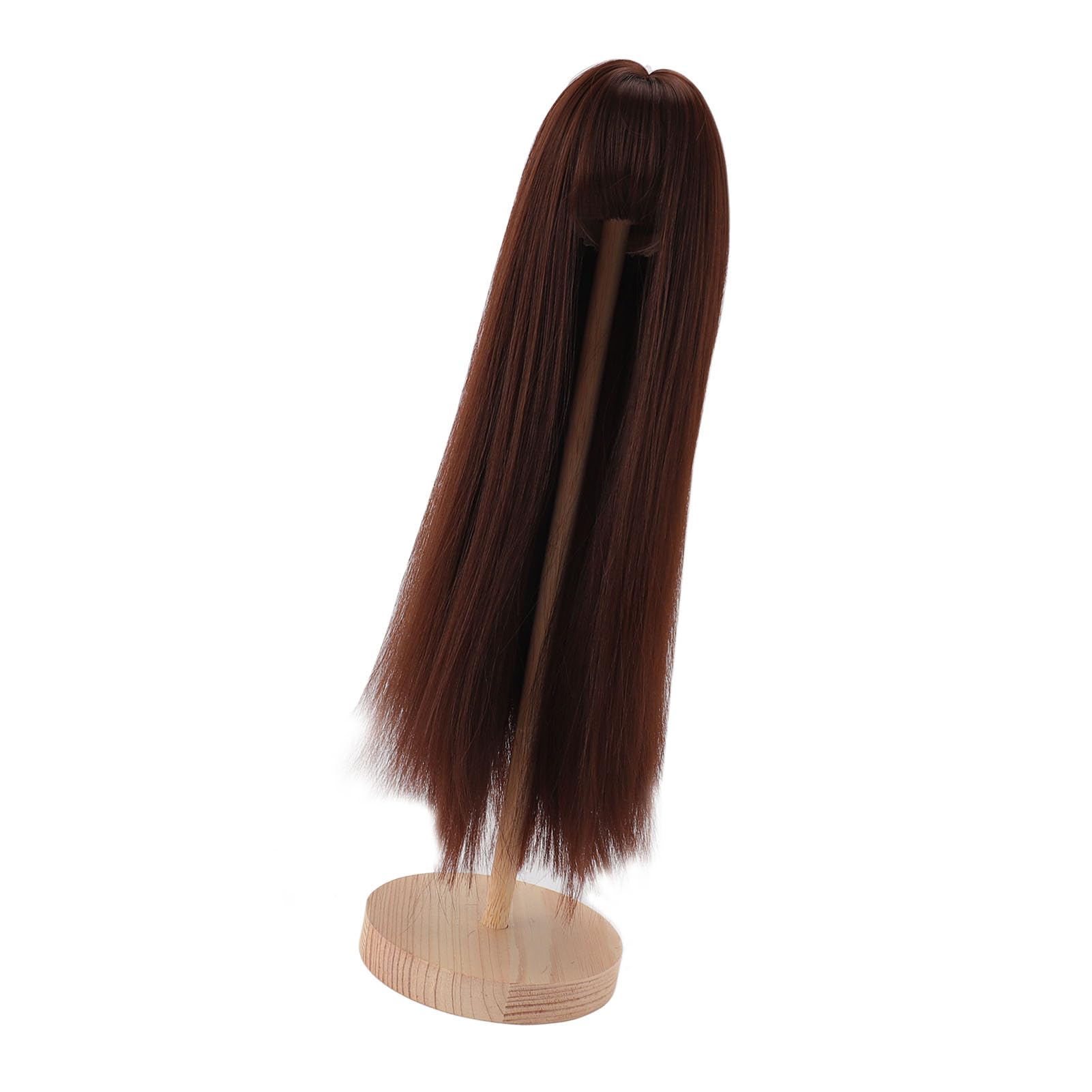 Yctze Parrucca da Bambola 1/4 Dritta con Frangia da 7 a 8 Pollici Cuoio Capelluto Simulato Seta Ad Alta Temperatura Snodabile Capelli per Bambole Arti, Artigianato e Cucito/artigianato/creazione di