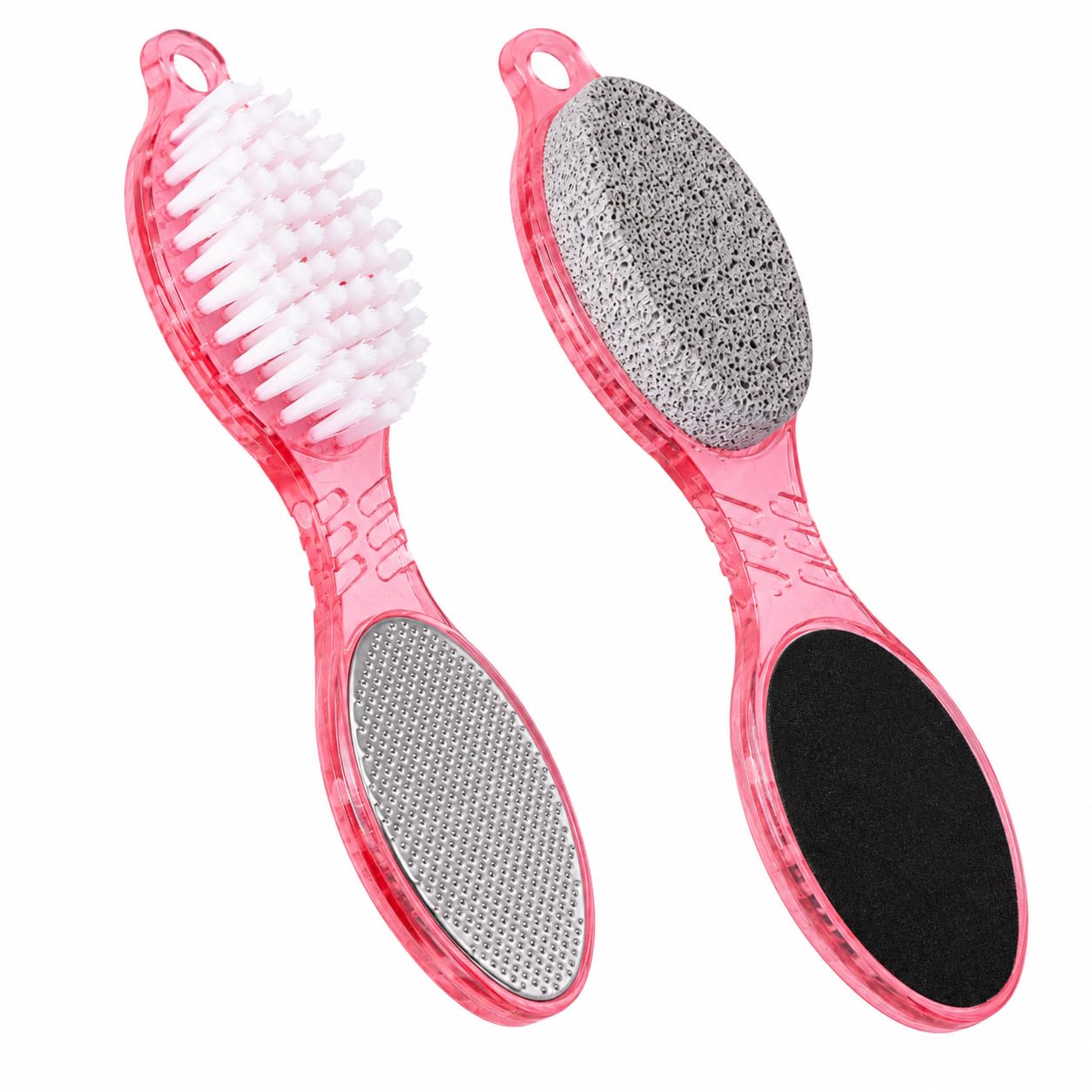 4 in 1 Foot Care Scrubber | Foot File Callus Remover with Pumice Stone, Metal Rasp, Brush & Emery Pad-image-38