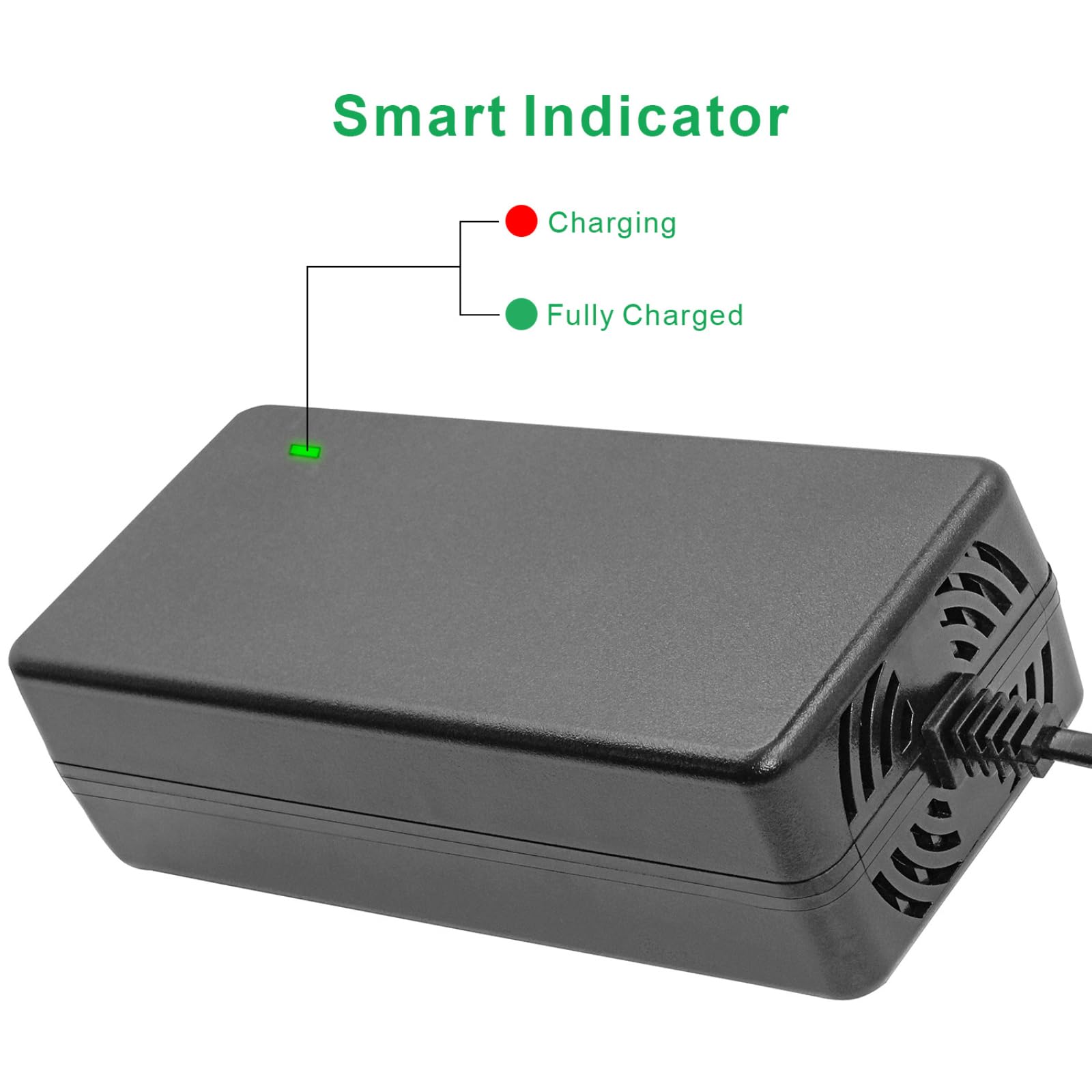 29,4V 2A Li-Ion Caricabatterie con Testina DC, XLR 3 Pin, 3P GX16, 3P GX12, 3P Adattatore di Alimentazione Plug