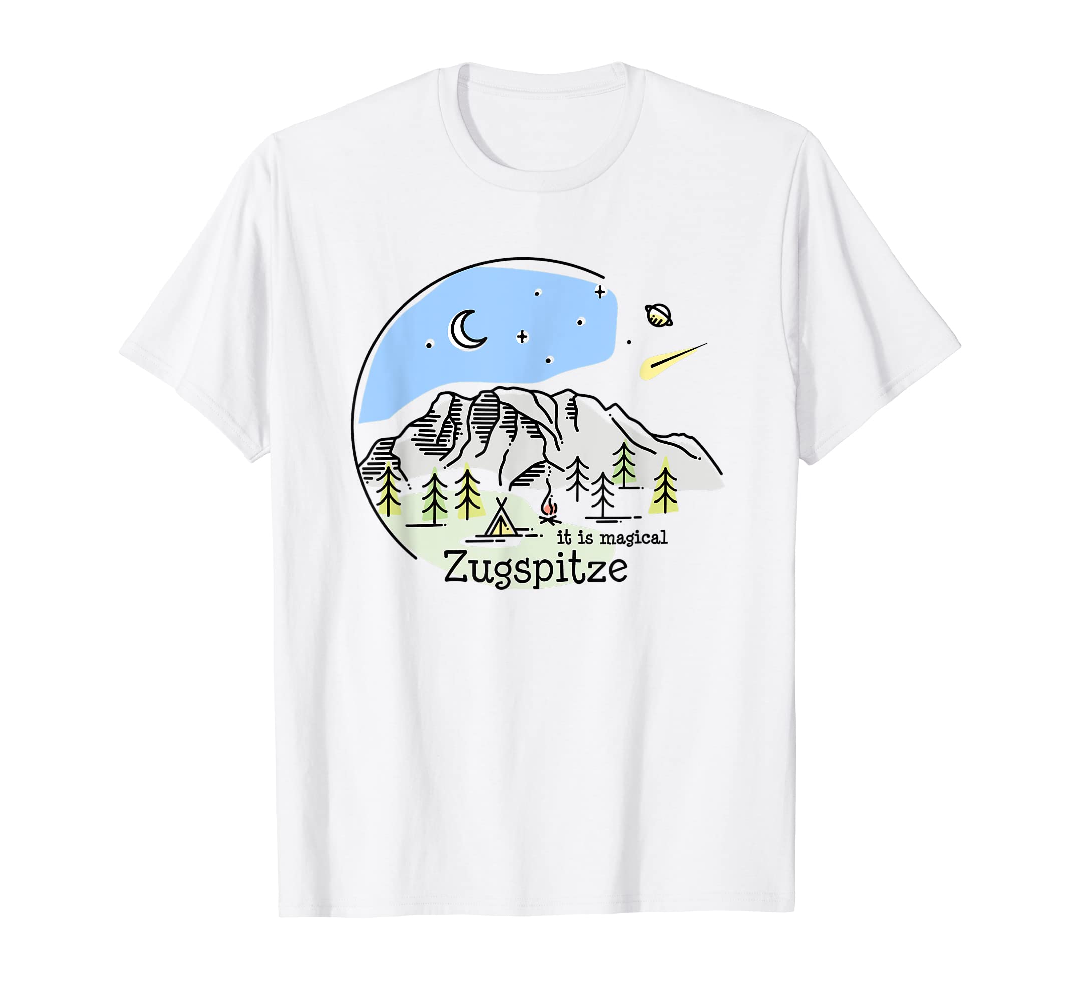 Zugspitze by Sany O.Zugspitze Garmisch Partenkirchen Bavaria Hiking Souvenir T-Shirt