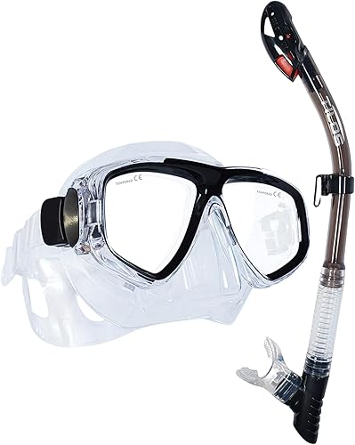 Tilos Máscara de fantasía con juego de esnórquel seco Ari