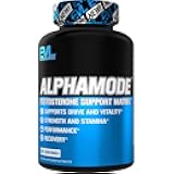 Evlution Nutrition Alphamode - Support Matrix for Men - Performance + Recovery Supplement Strength + Stamina Support - Vitamin D3 & B6, Ashwagandha Root & Horny Goat Weed Extract - 30 Servings