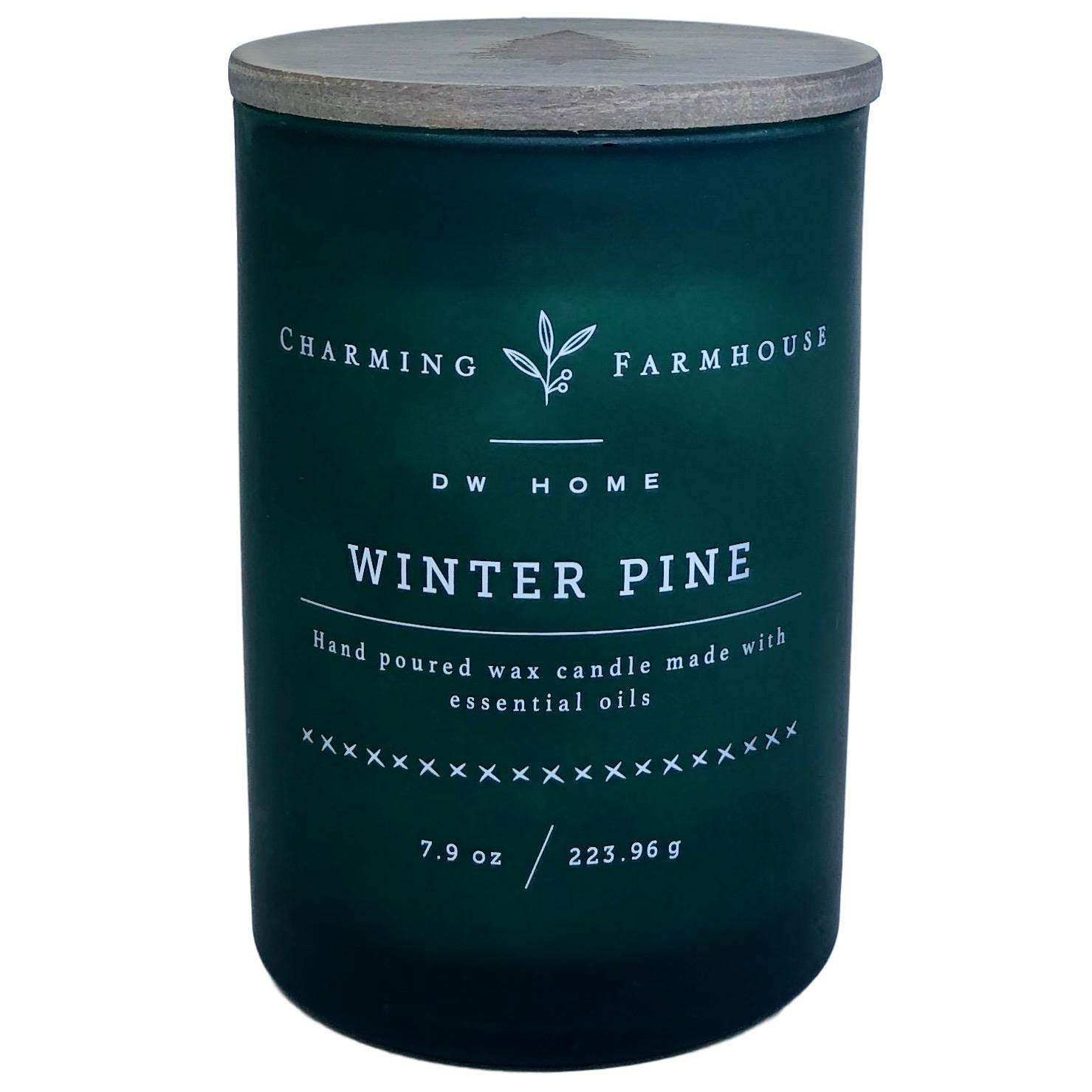 Buy DW Home Charming Farmhouse Winter Pine Scented Candle Wooden Wick