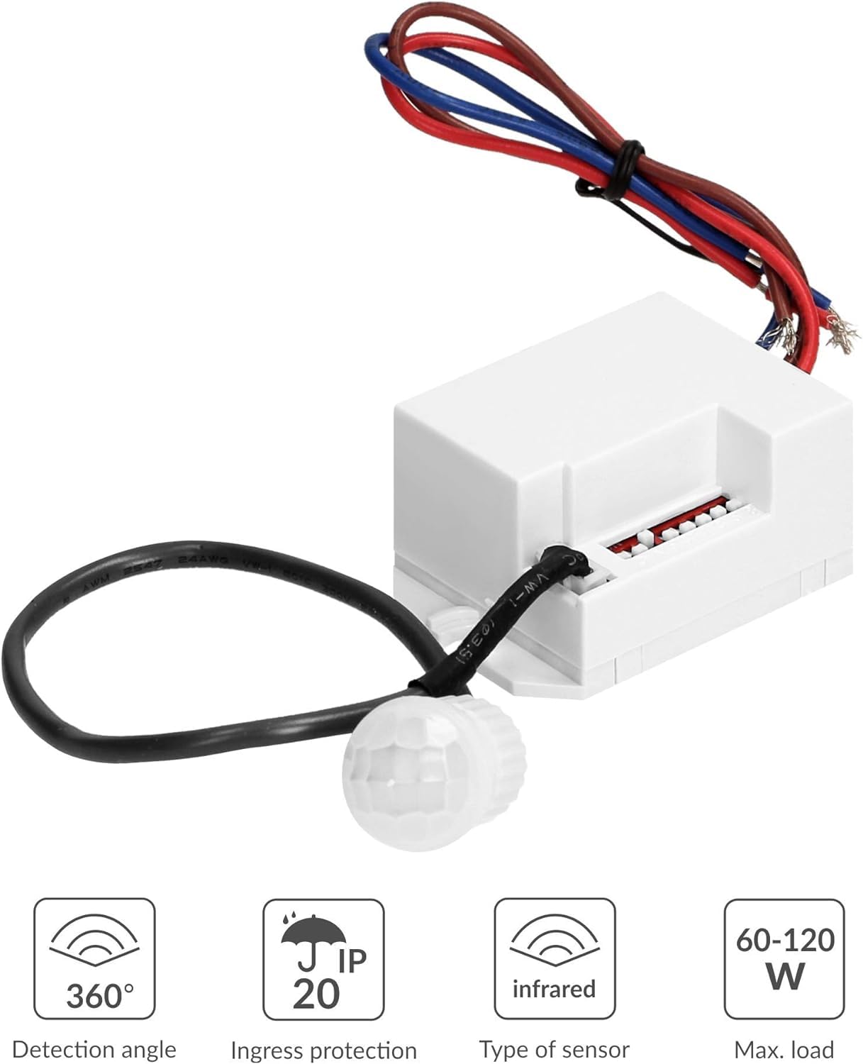 2 Poli Occupazione/Vacanza Sensore Movimento Parete 120V 277vac 275341723112 - Foto 8