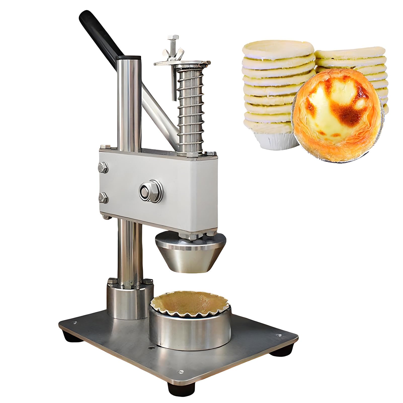 Epygnom Multicolor Egg Tart Making Machine, Manual Pie Press Machine With Mold For Baking Egg Tarts, Cheese Tarts, And Cookies, Muffin Cupcake Tins Moulds Tool For Home Commercial Use Y29