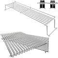 QuliMetal Stainless Steel Warming Rack and Grill Grates for Weber Genesis 300 Series (2007-2016), Fits Genesis E310, E320, E330, S310, S320, S330, Replaces Weber 65054, 7528