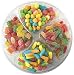 Happy Candy Sour Gummi Mix Party & Gift Tray - Sour Gummi Bears and Worms & Sour Neon Gummi Poppers and Worms - Resealable, 2.5 lbs (40 oz)